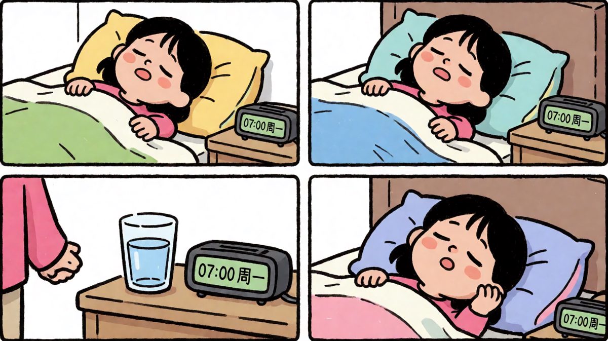 周一早晨，闹钟响起，生无可恋。