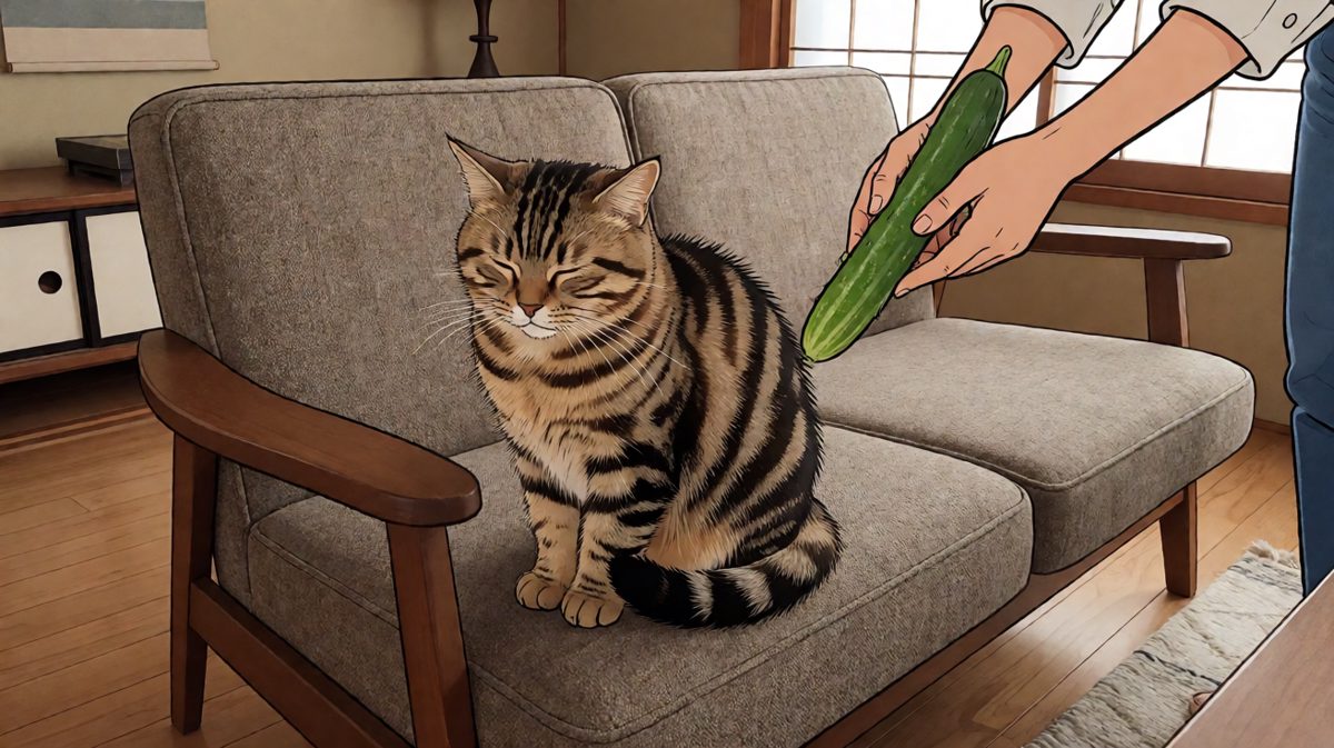 猫：沙发底下怎么长出绿色怪植物了！！