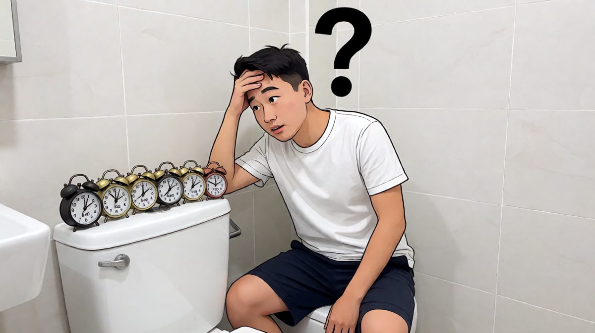 回想昨晚设的七个闹钟，我悟了——我就是个不肯起床的骗子。