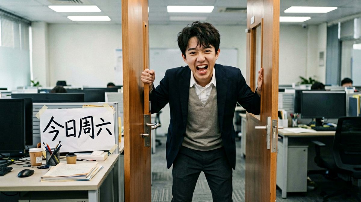 冲到公司才发现——今天原来是周六