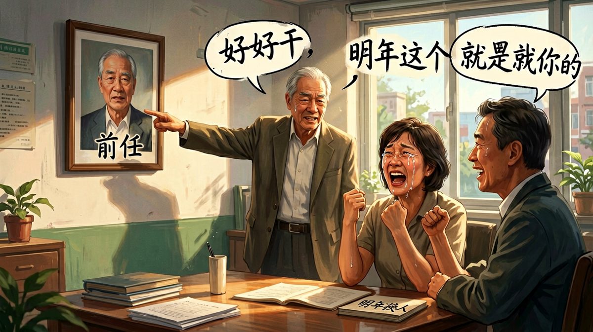 老板：明年这位置是你的——明年老板换了，位置还是他的