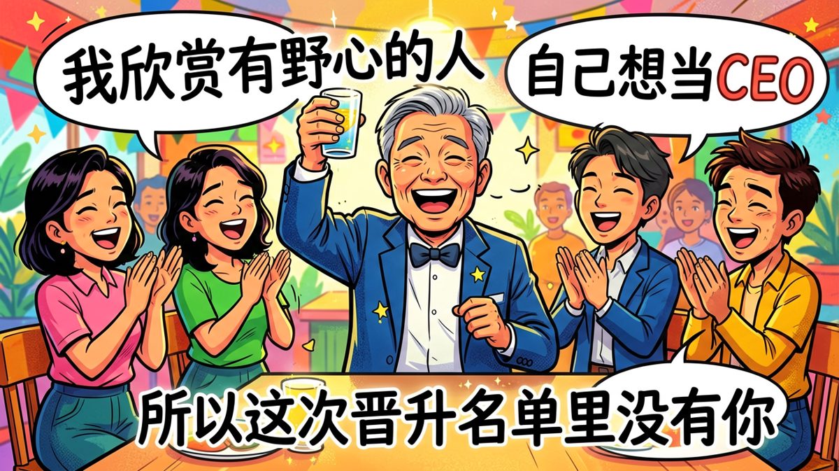 老板：我欣赏有野心的人——然后把你排除在晋升名单之外