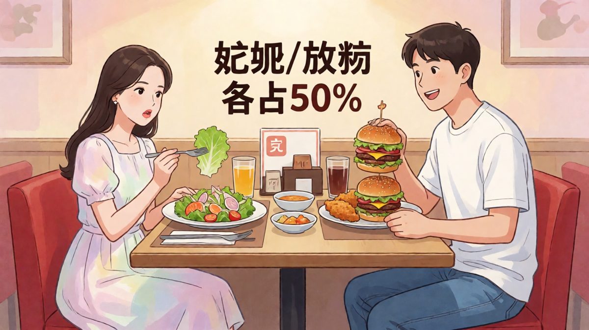 嘴上说着一起减肥，身体却很诚实地点了炸鸡。