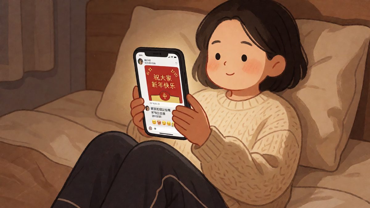 睡前刷朋友圈，被无实物红包刷屏了