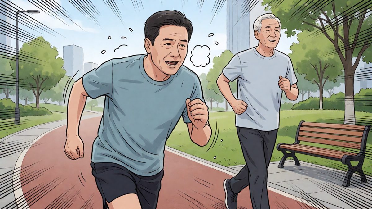跑了三百米……我的腿已经不是我的了……