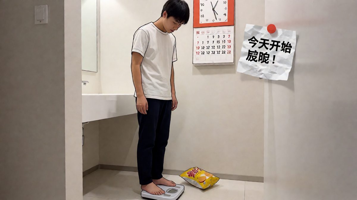 第二天称重，反而比减肥前还重了两斤