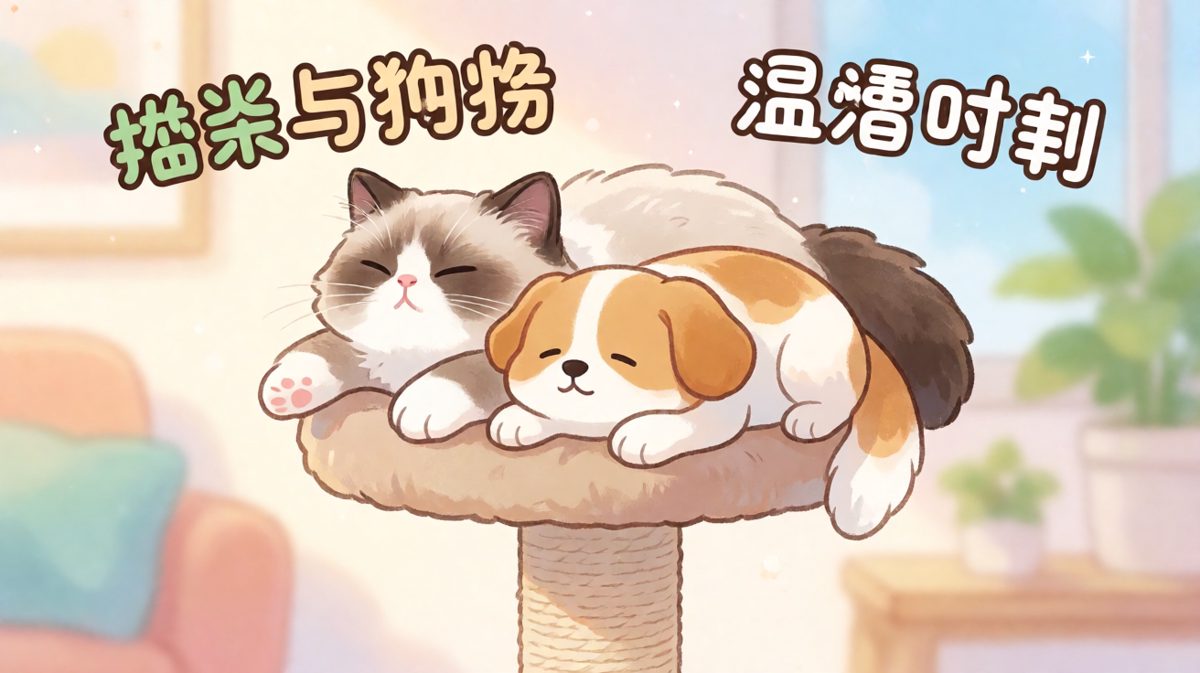 猫咪睡哪儿，我就睡哪儿，这叫追随高手的脚步。