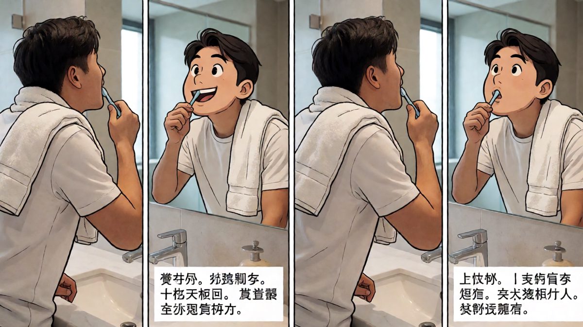 洗漱完毕，又是元气满满的一天！