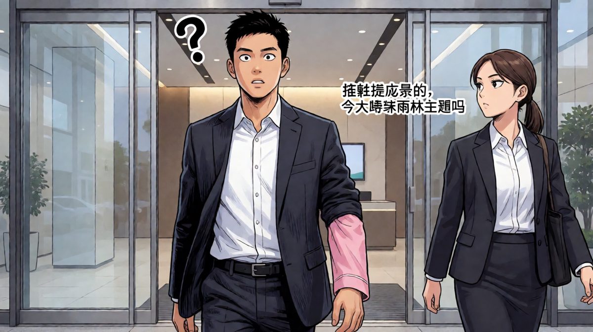 第四格：原来最帅的打工人，需要一双匹配的鞋