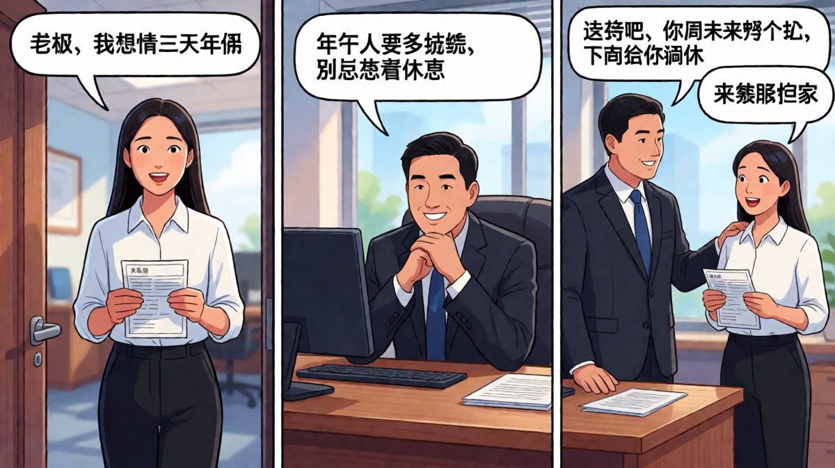 请假一时爽，补班火葬场。
