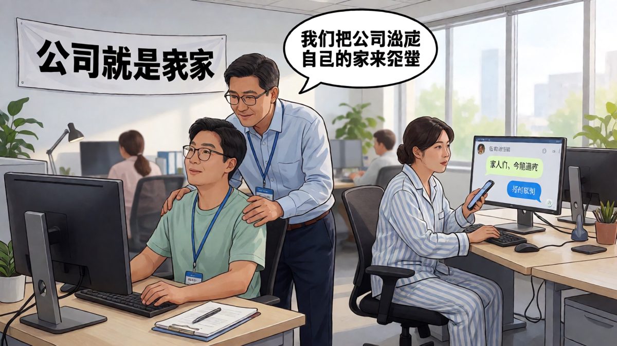 公司即家，家即公司，无休无止。