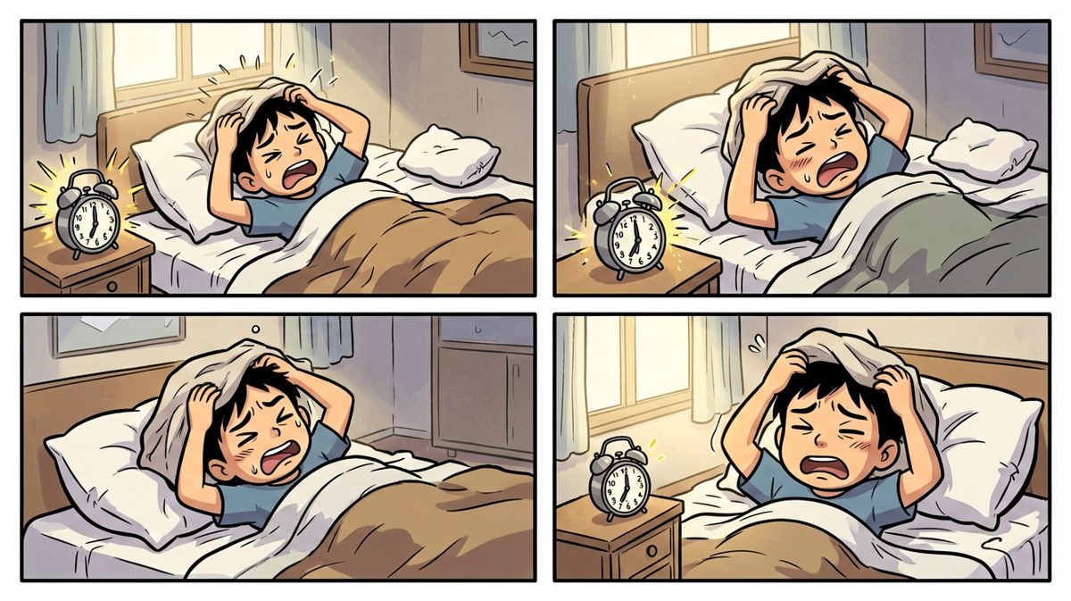 闹钟响了，但我不想起