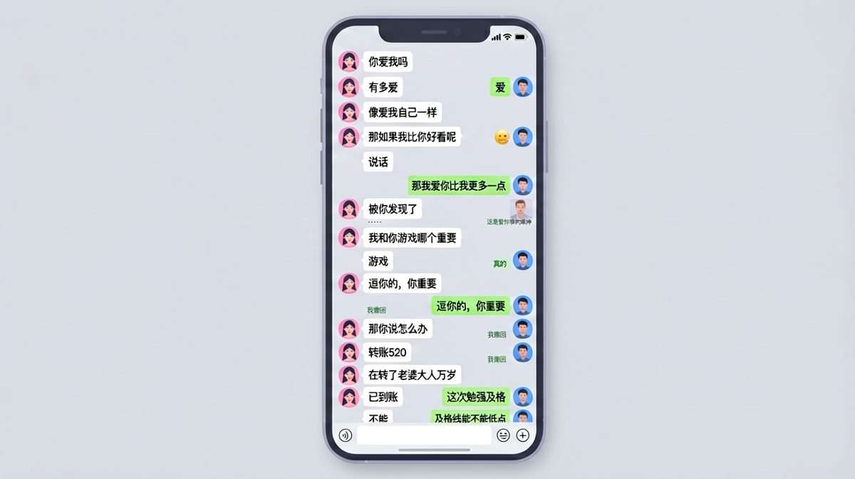 '你和我游戏哪个重要'的送命题，最终以转账520收场