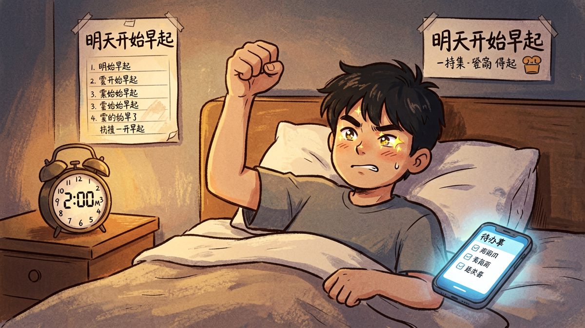凌晨两点，立下早起flag。
