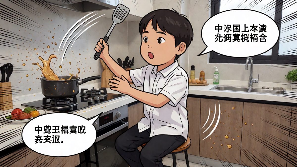 第二格：烹饪现场彻底失控
