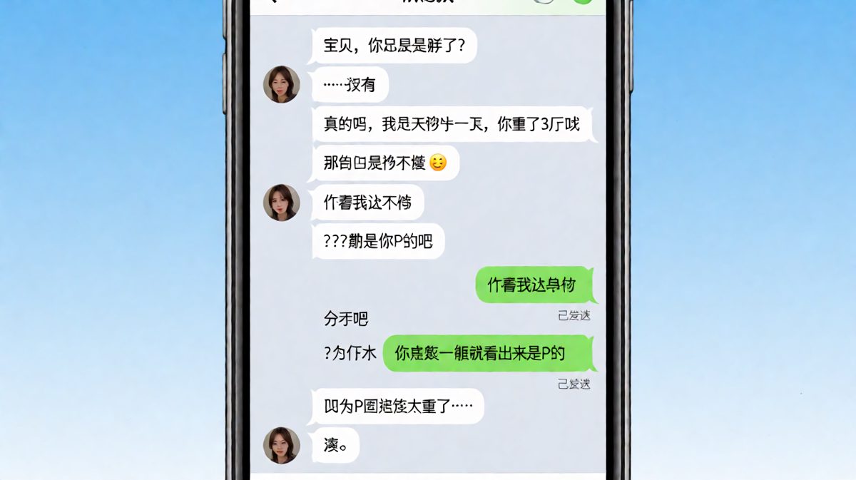 夸胖送命题变成P图翻车现场，求生欲为零的终极败局