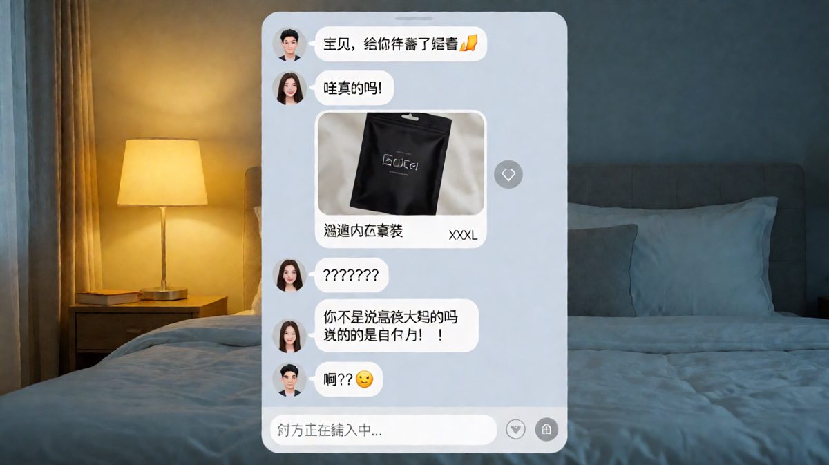 直男精心准备惊喜，结果送了女方的尺码完全搞错了