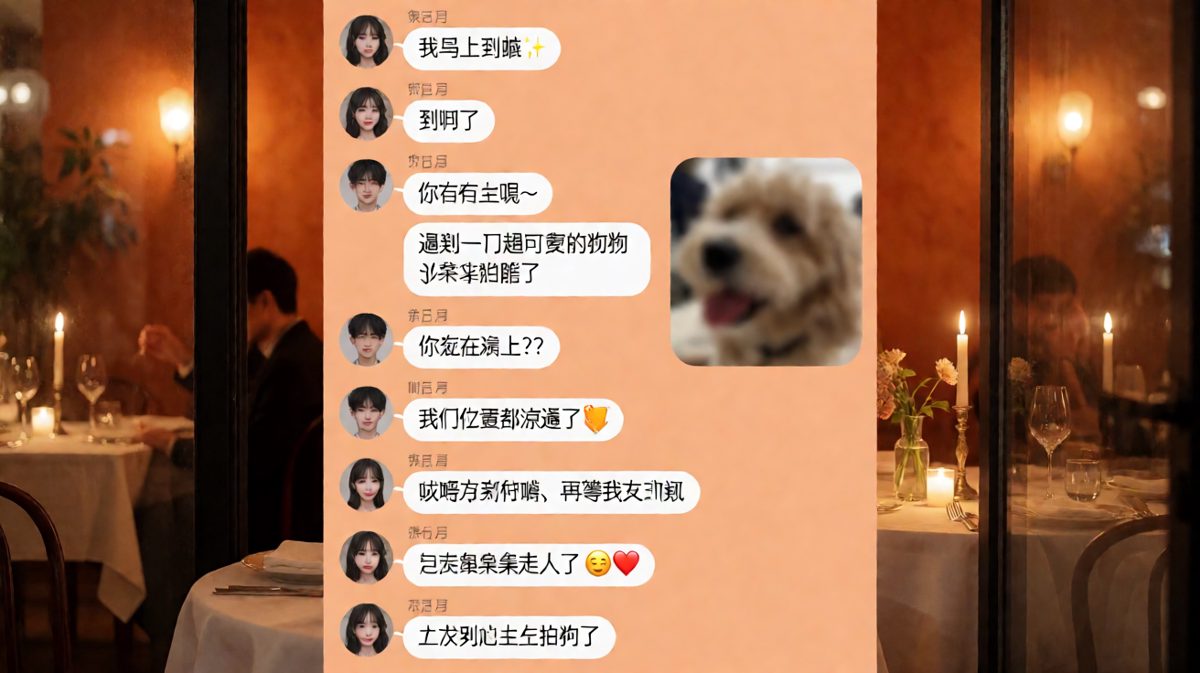 女生约会路上沉迷拍照，男朋友已经默默买单走了