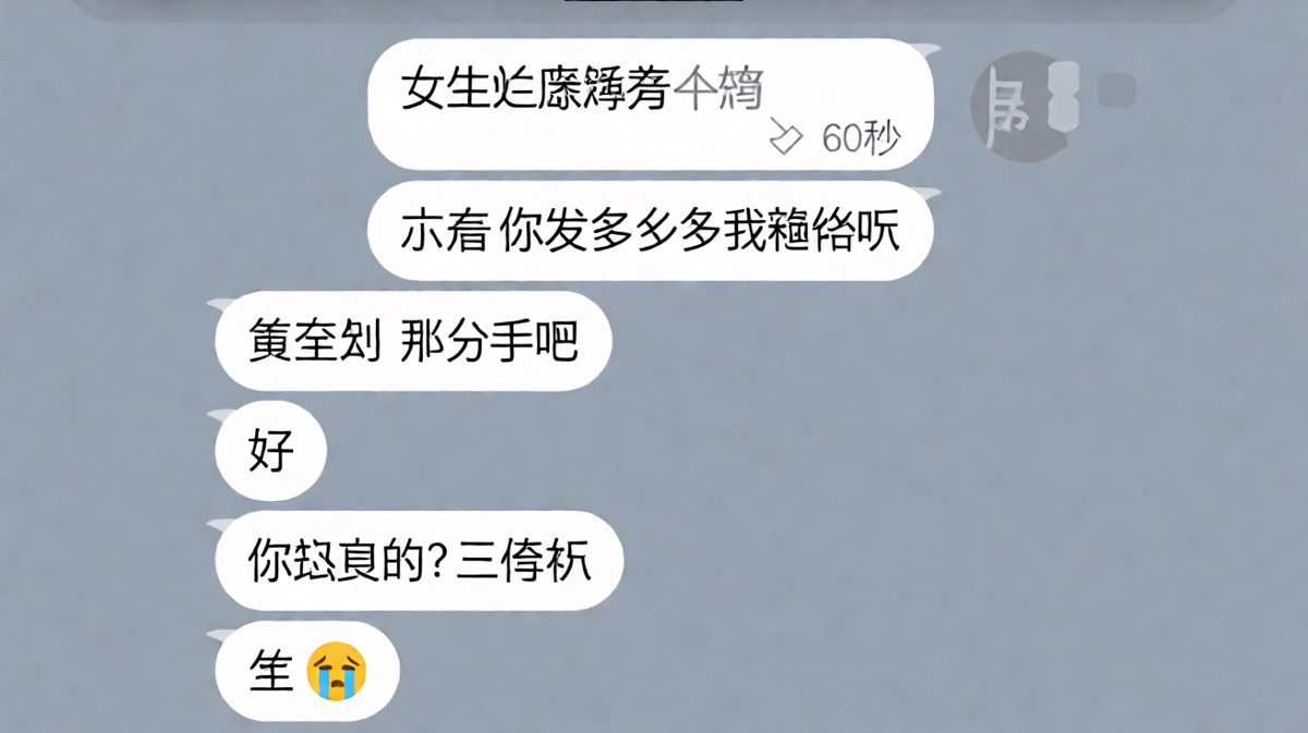 60秒语音里的隐藏杀机：男生听完整段录音后精准反击