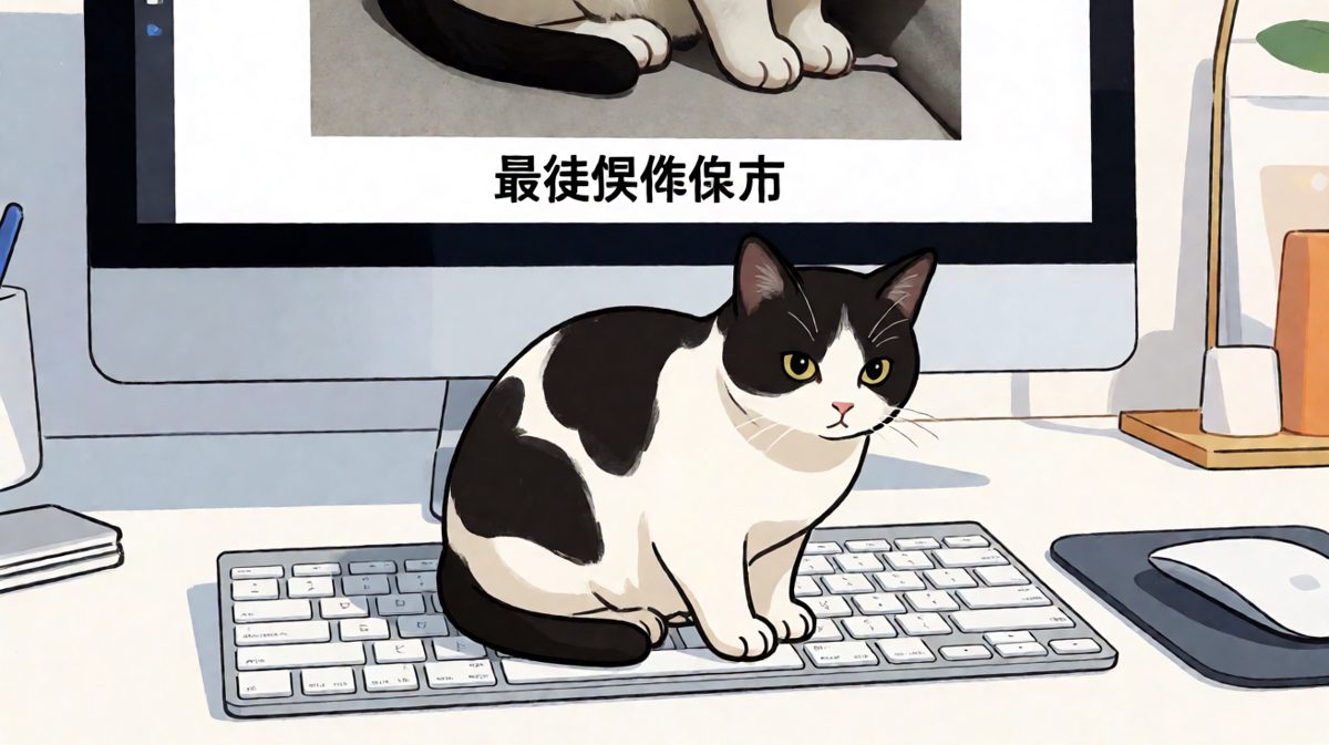 猫咪：主人你上班摸鱼我还帮你干活呢