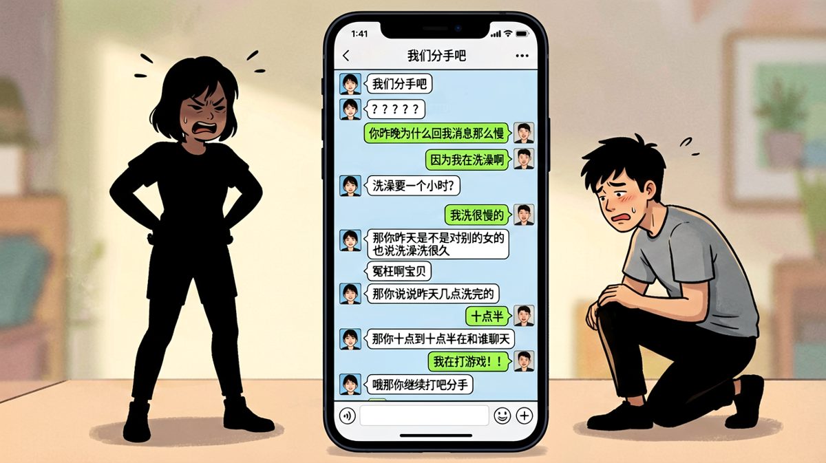 洗澡一小时引发分手危机，游戏成最大嫌疑犯