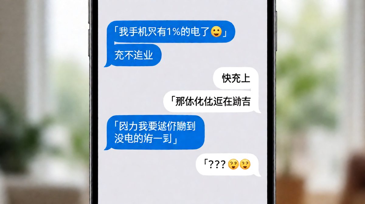 1%电量的终极浪漫：就算没电了也要跟你聊到最后一秒