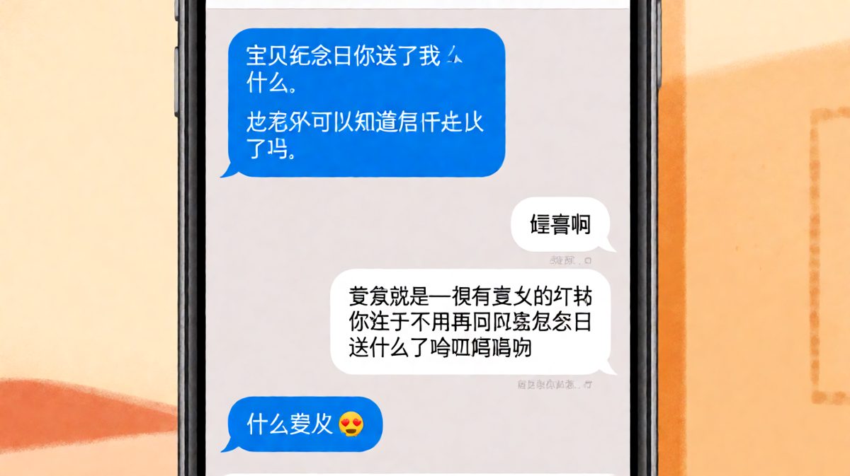 男生的纪念日礼物是：这次终于不送错了！