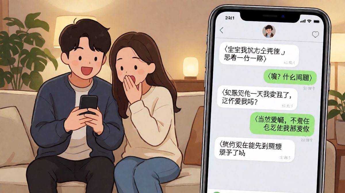 男生深情提问求表白，结果最后一句直接翻车