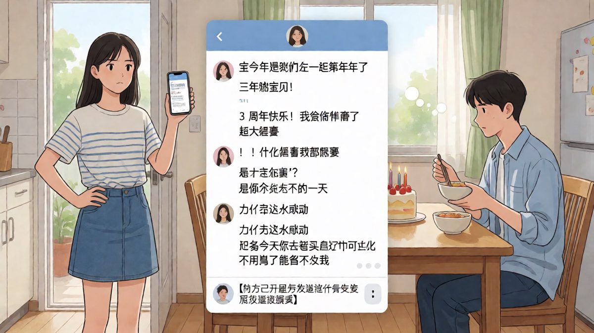 周年纪念日的礼物是……省钱？女友当场拉黑