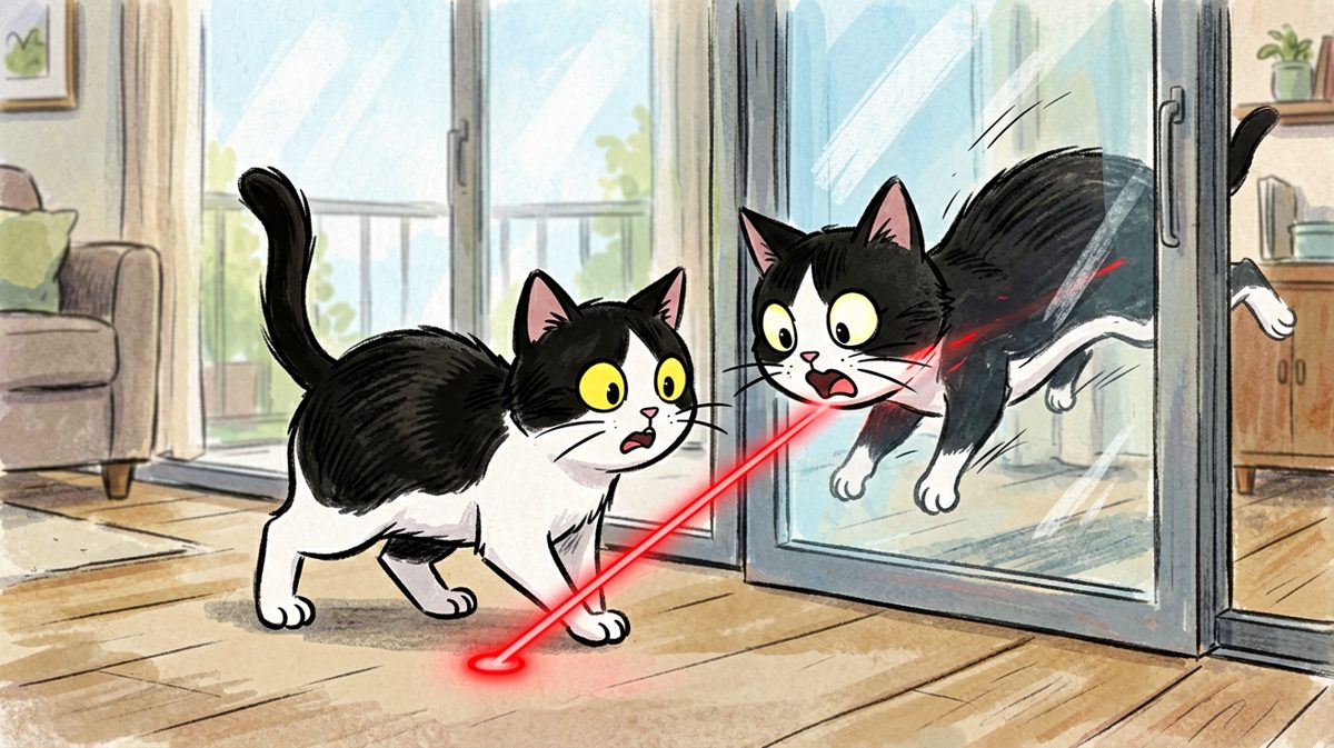 猫咪：这届激光笔，怎么还会瞬移？
