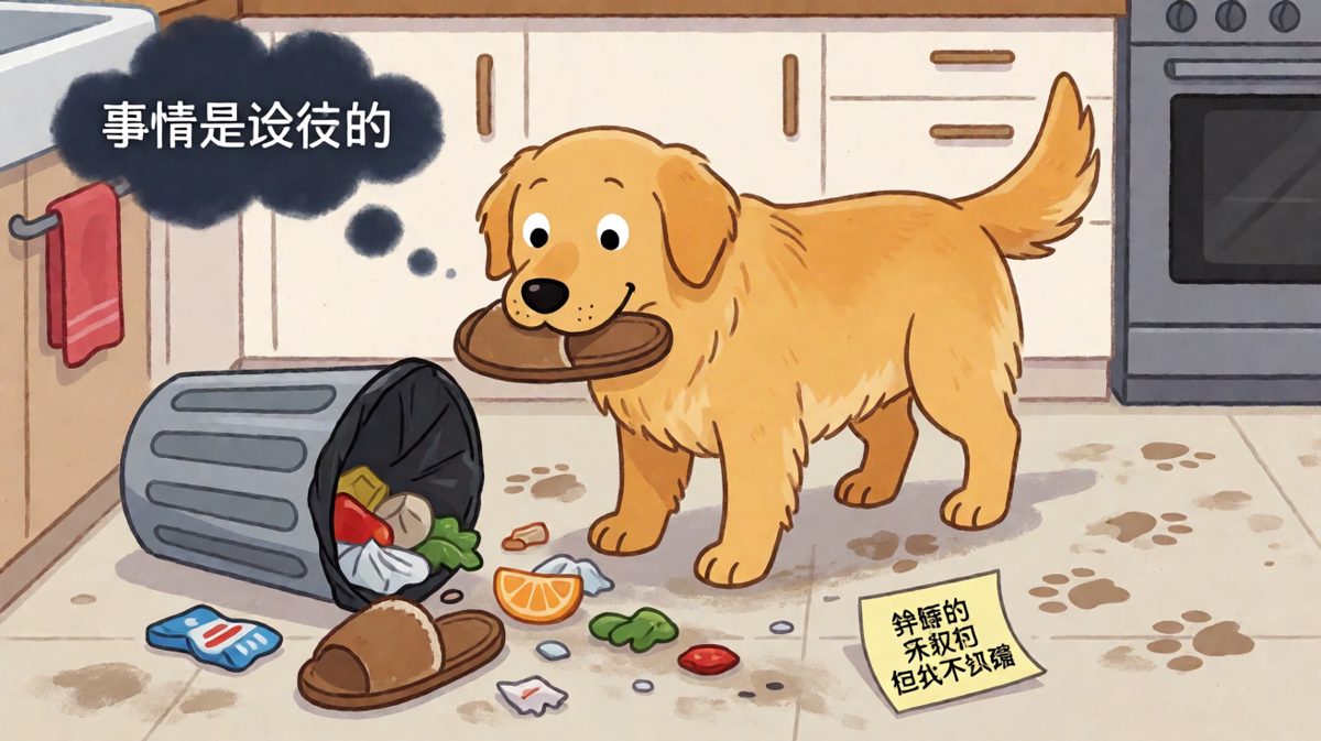 狗：我道歉，但我的嘴有它自己的想法。