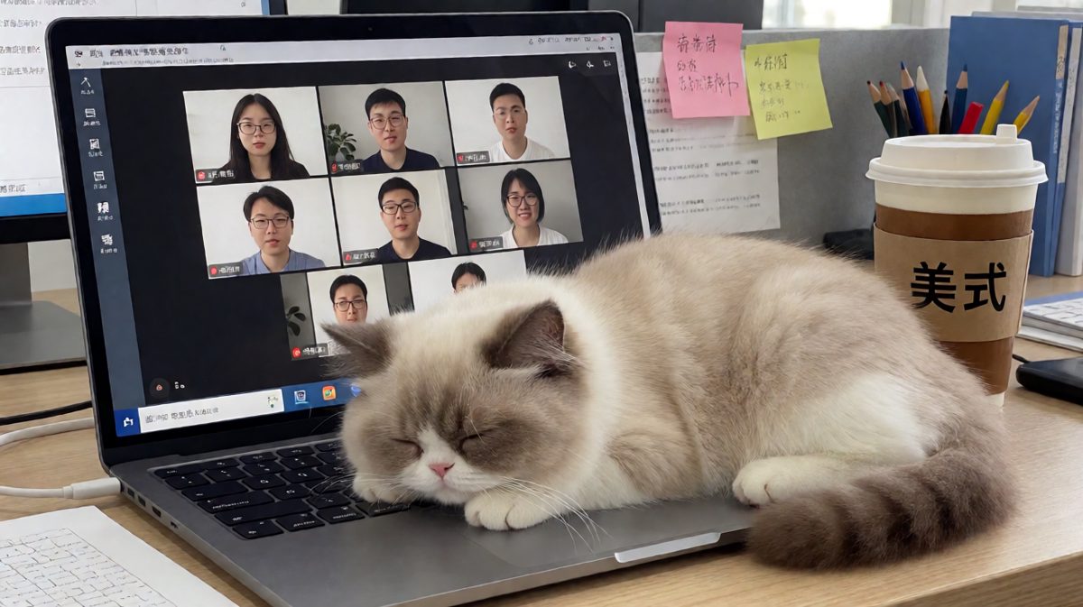 打工猫也有打工猫的尊严，虽然这尊严主要是压在键盘上