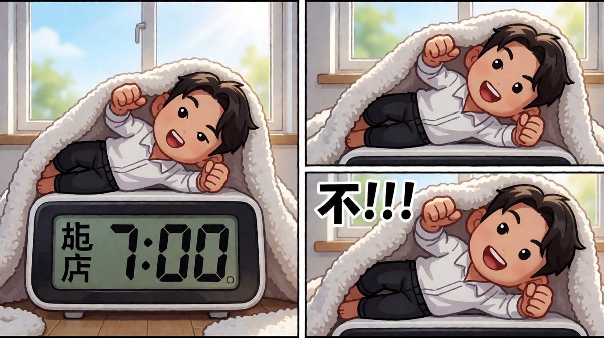 闹钟响起，人类与闹钟的殊死搏斗