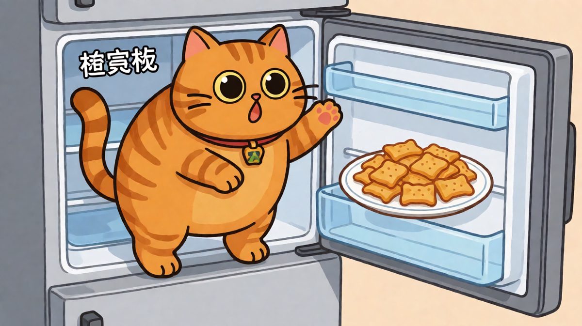 猫咪：我只是想看看有没有好吃的，没想到这么高