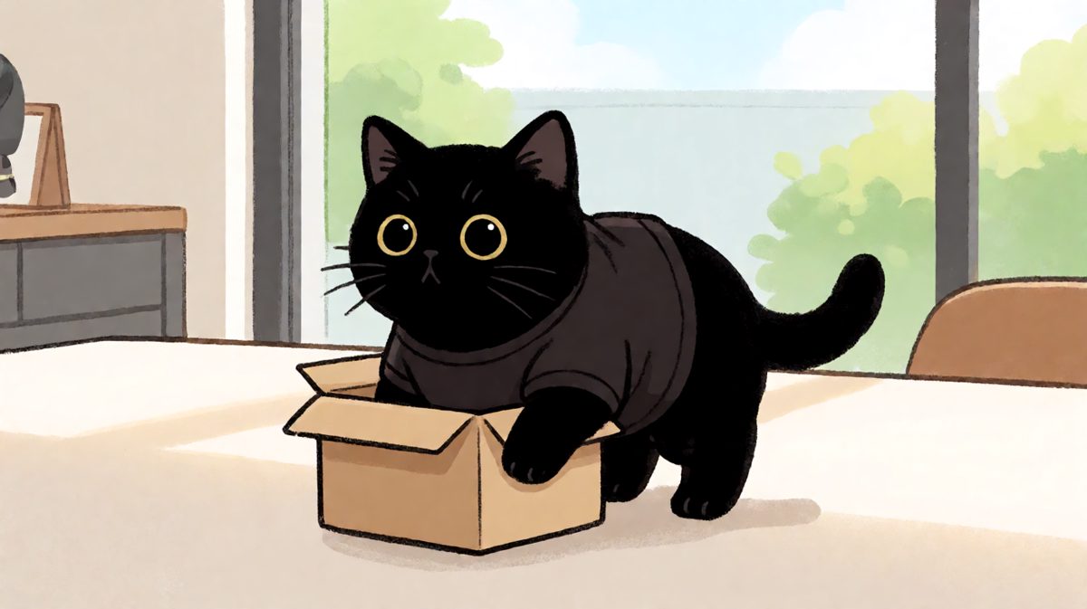 猫：只要我够努力，这个盒子就是我的家