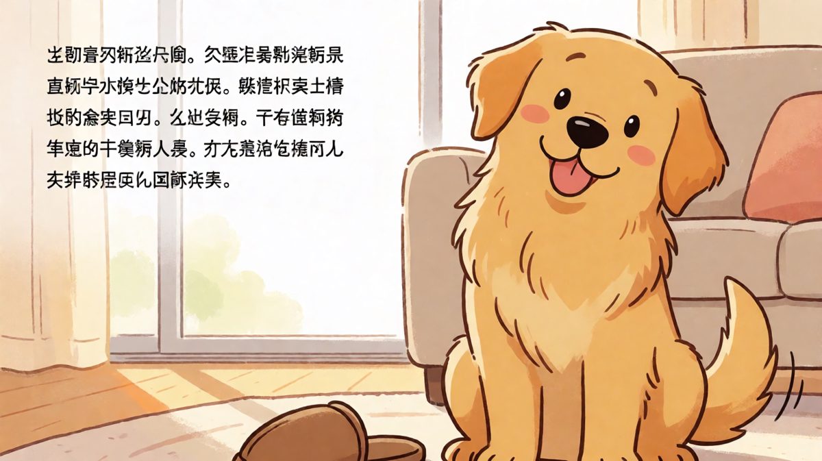 狗狗：我没有！是拖鞋自己长腿跑过来的