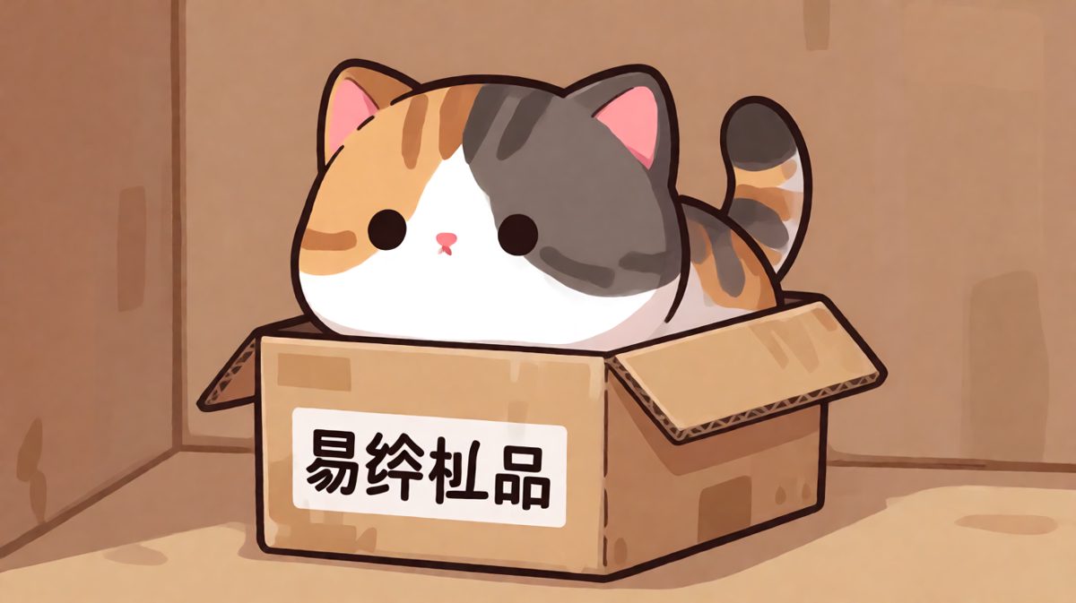 我本来想当一只安静的猫，奈何箱子太小