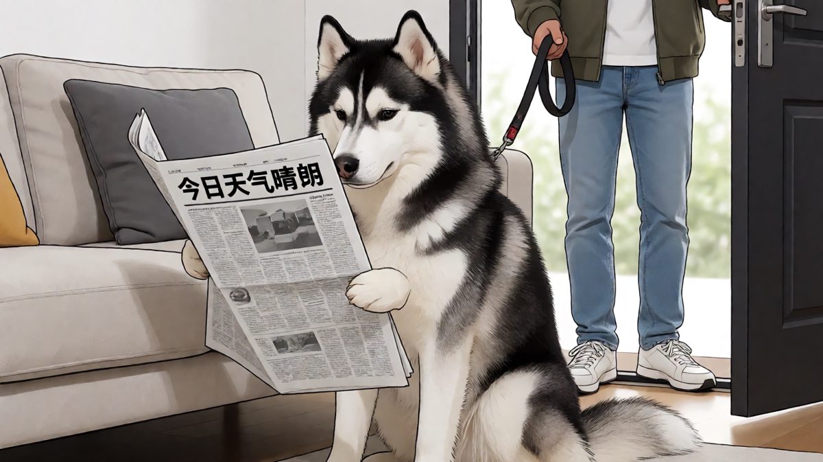 你没看见我在看《犬类日报》吗？