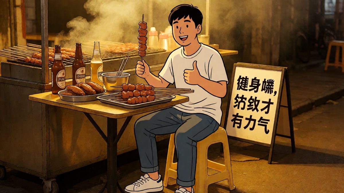 吃饱了，明天再减