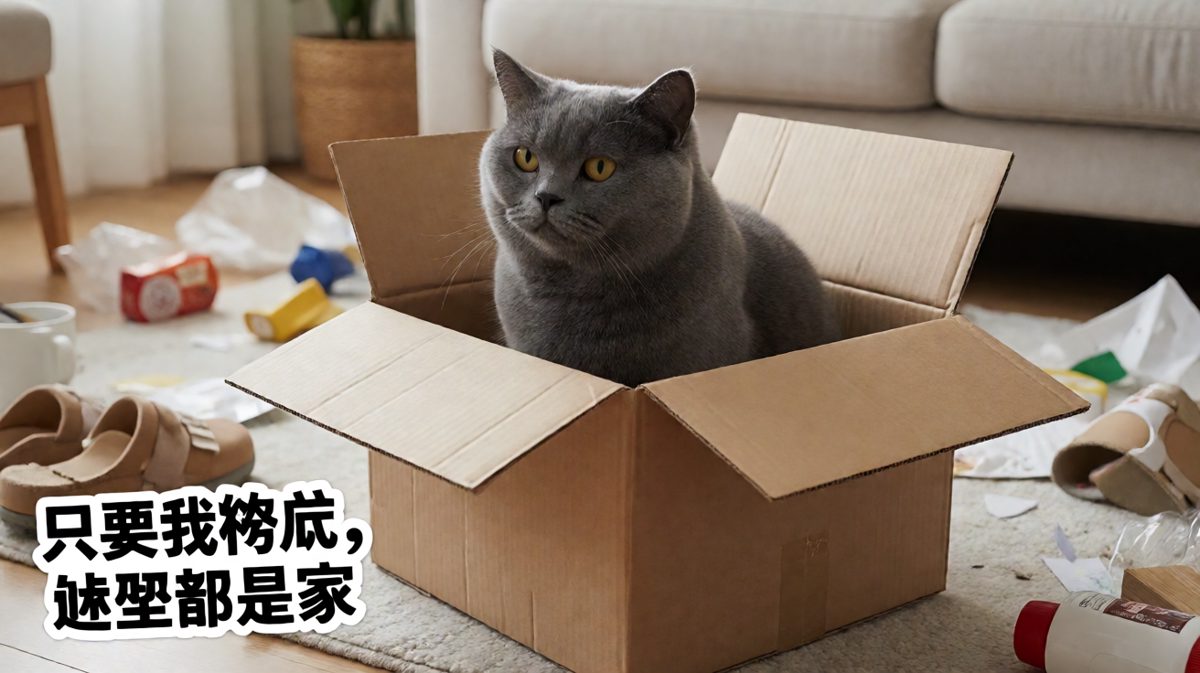 猫咪：这盒子虽然小，但朕的心很大