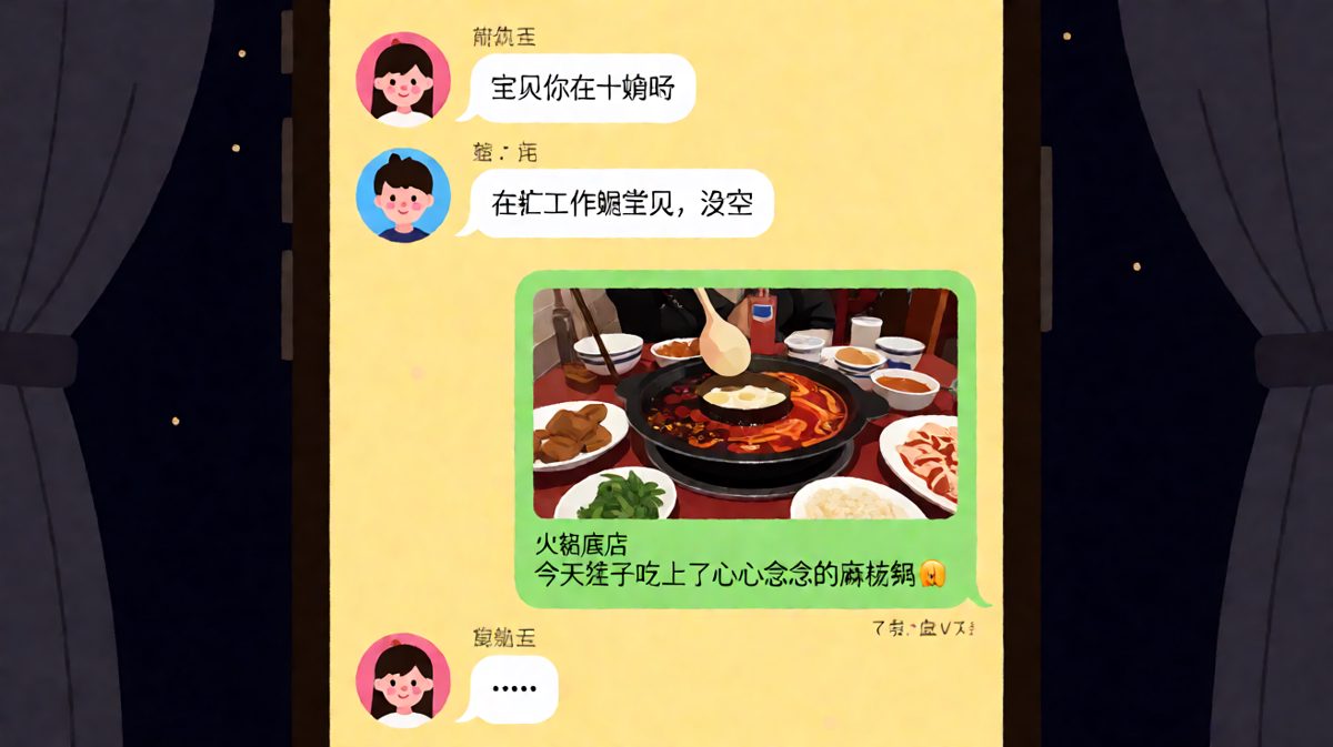 男生谎称加班，结果被一条朋友圈精准打脸