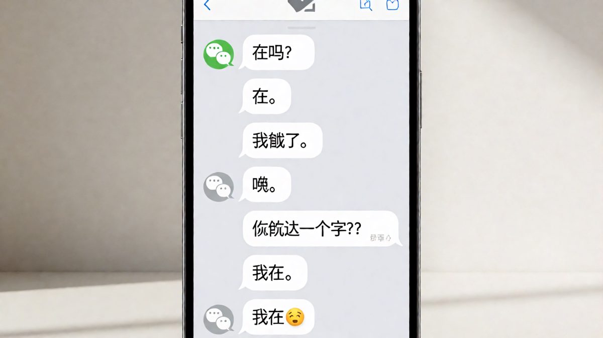 女生撒娇喊饿，男生态度敷衍导致气氛爆炸