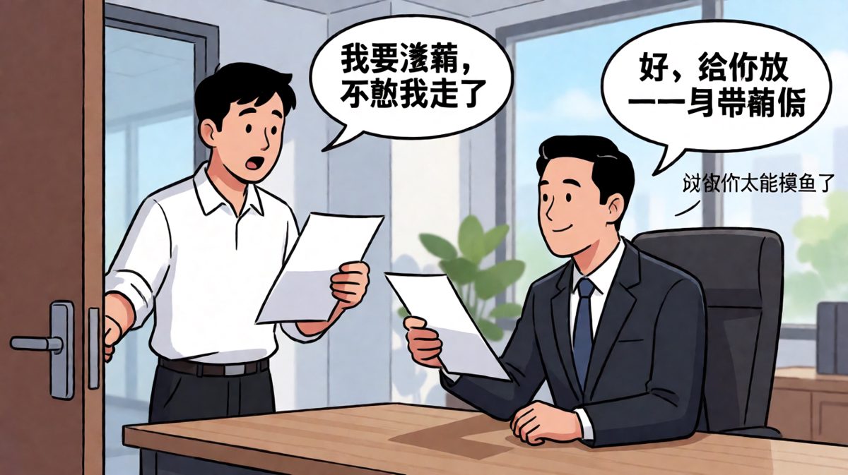 以辞职逼涨薪，结果被老板反向操作放假