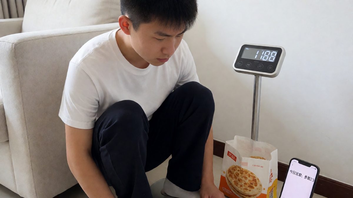 回家一称，胖了三斤，减肥计划宣告失败