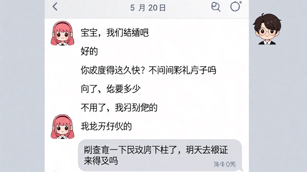 一句话把求婚变成了领证攻略