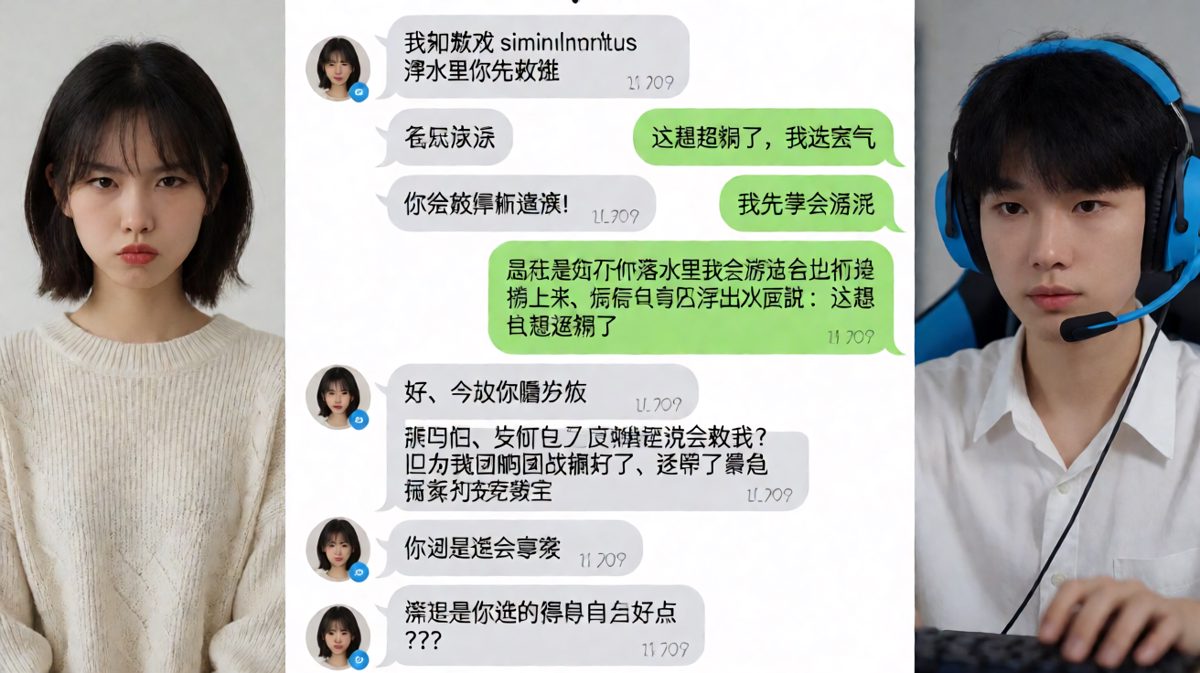 送命题被男生用逻辑满分地绕过去了
