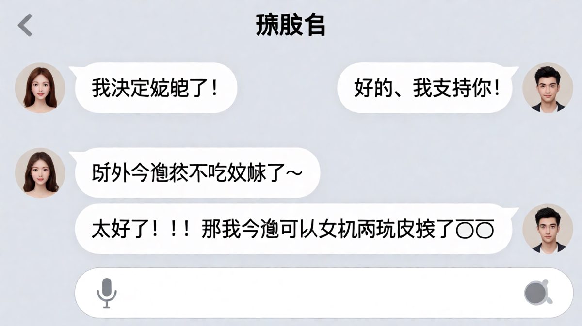 女生说要减肥，以为男生会鼓励，结果男生是来蹭饭的