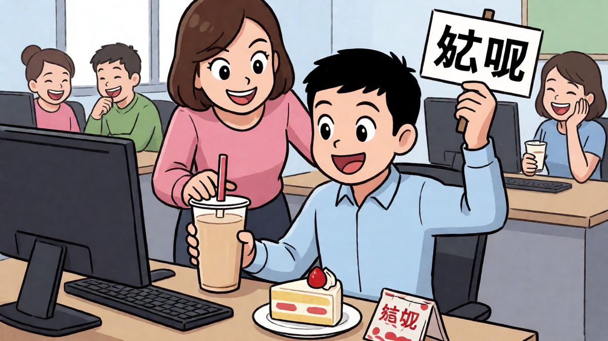 第2格：奶茶的诱惑无法抗拒