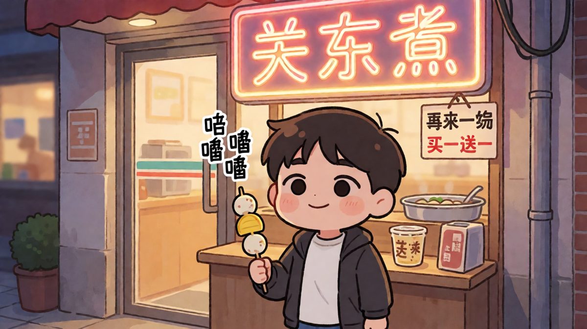 第3格：下班路上的关东煮，真香！