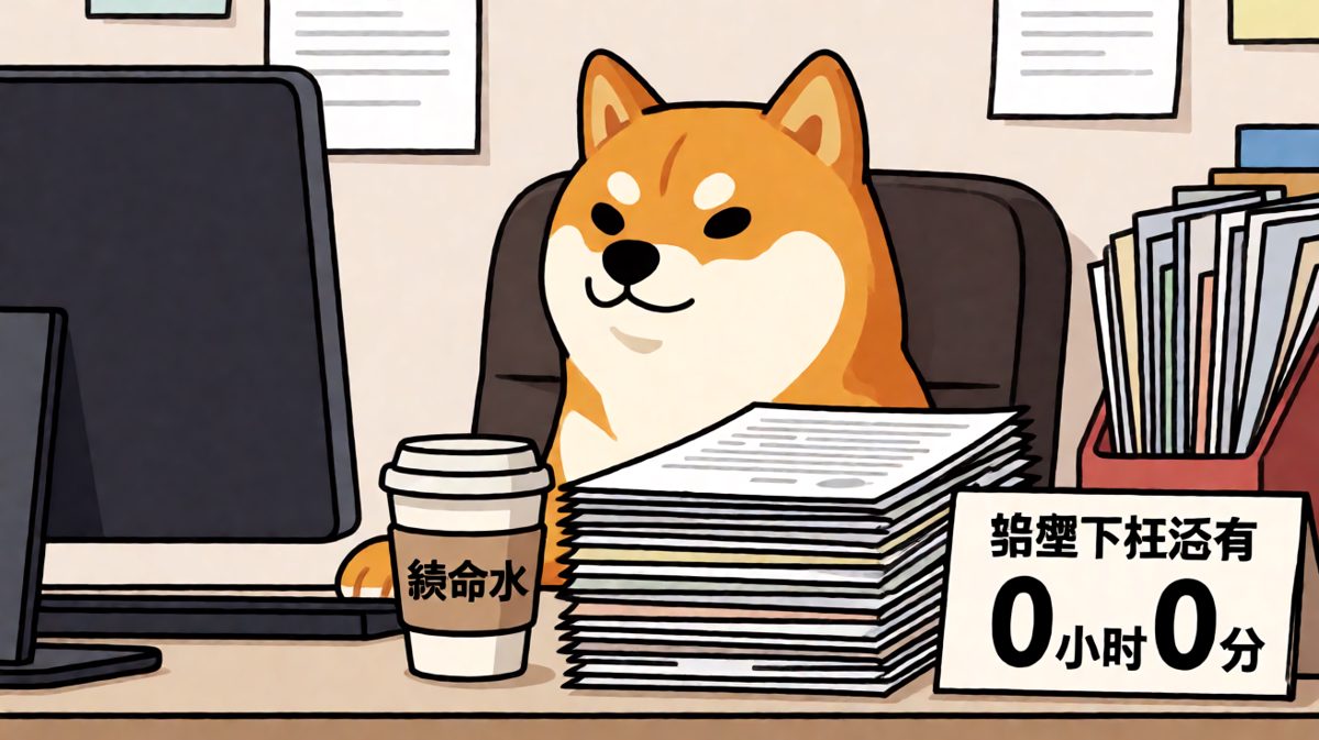 打工人最后的倔强：人在工位，魂已下班。